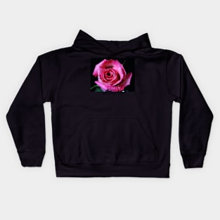 A pink Rose Kids Hoodie